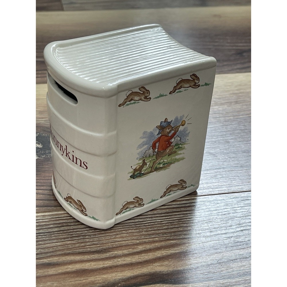RARE VINTAGE ROYAL DOULTON BUNNYKINS BOOK‎ BANK MADE IN ENGLAND 1936